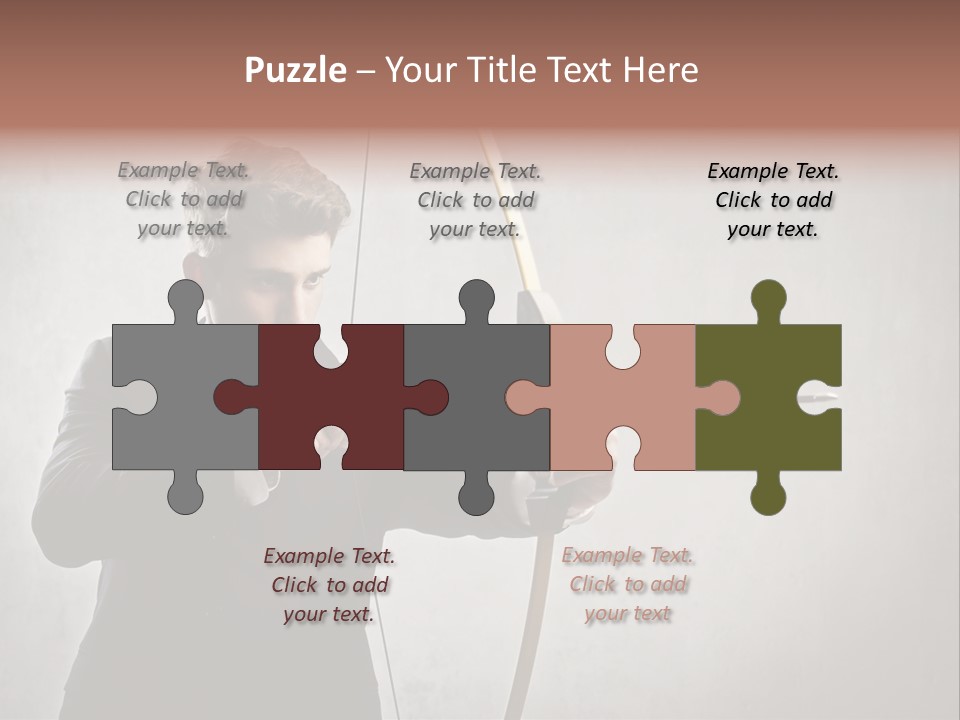 Arc Center Boy PowerPoint Template