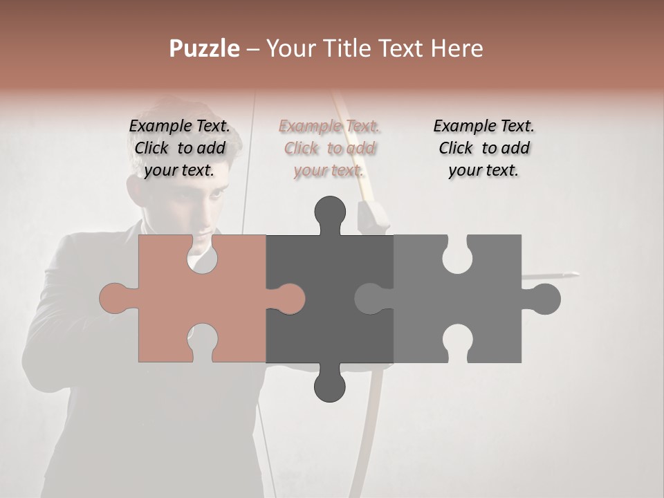 Arc Center Boy PowerPoint Template