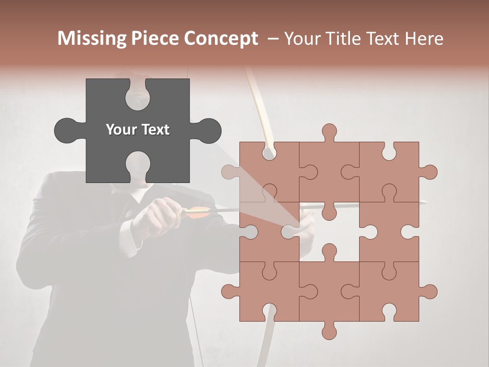 Arc Center Boy PowerPoint Template