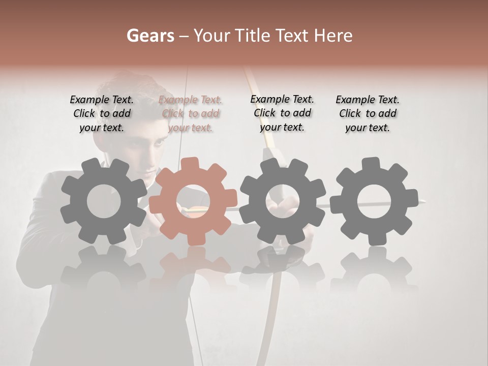 Arc Center Boy PowerPoint Template