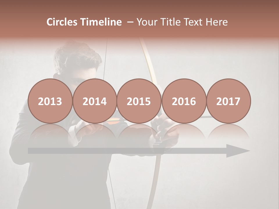 Arc Center Boy PowerPoint Template