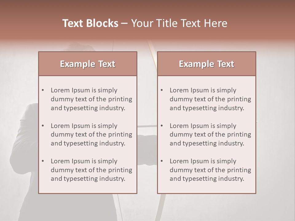 Arc Center Boy PowerPoint Template
