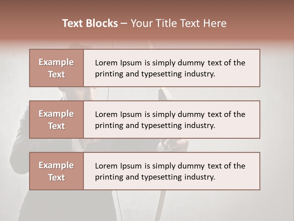 Arc Center Boy PowerPoint Template