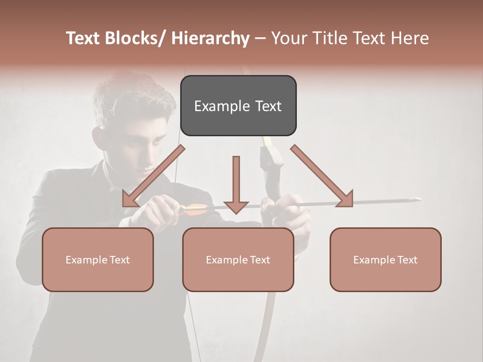 Arc Center Boy PowerPoint Template