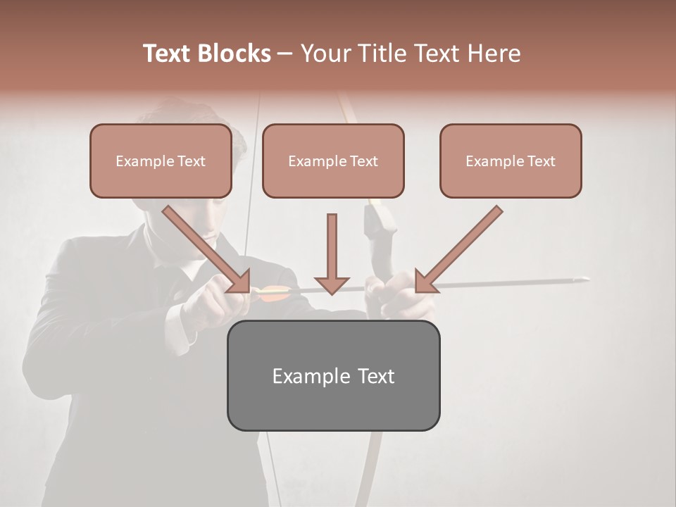 Arc Center Boy PowerPoint Template