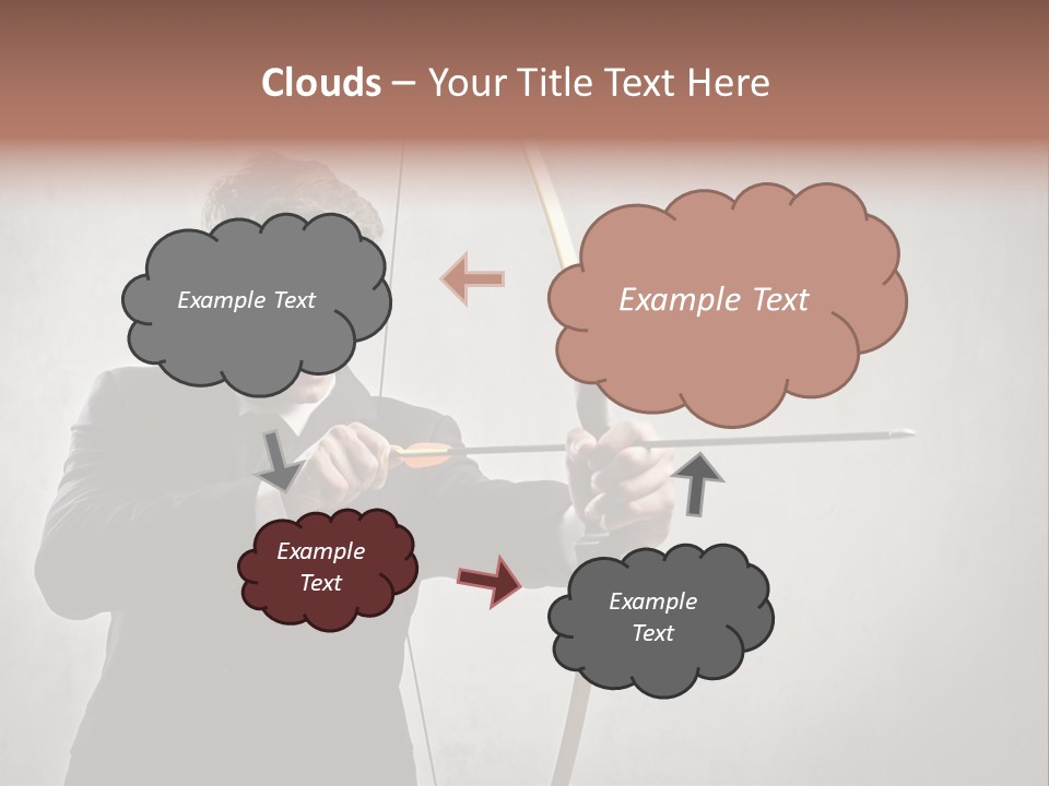 Arc Center Boy PowerPoint Template