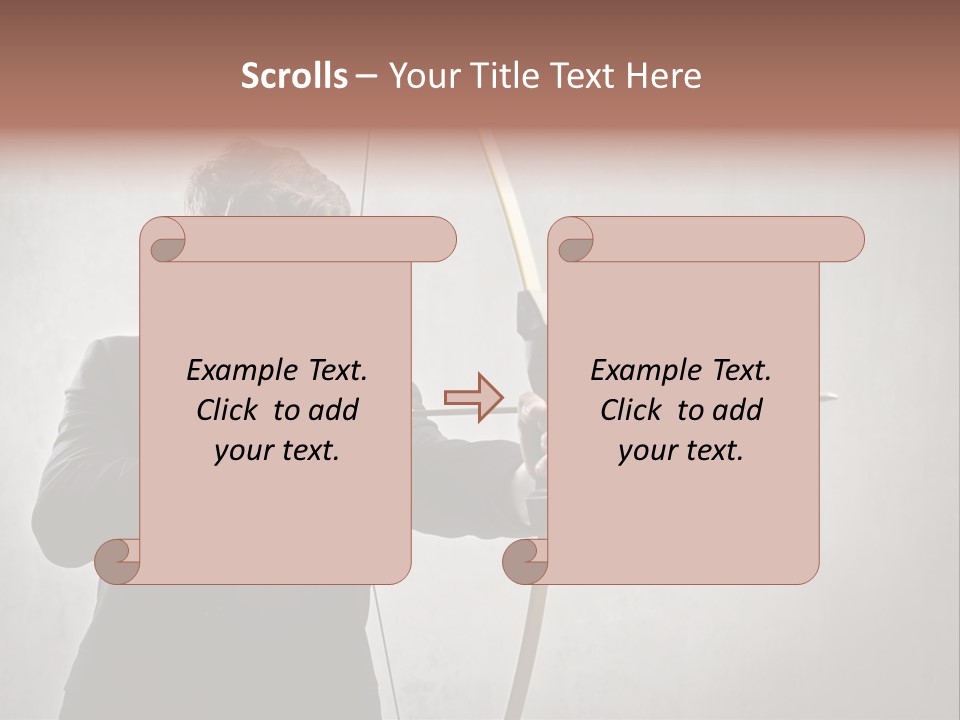 Arc Center Boy PowerPoint Template