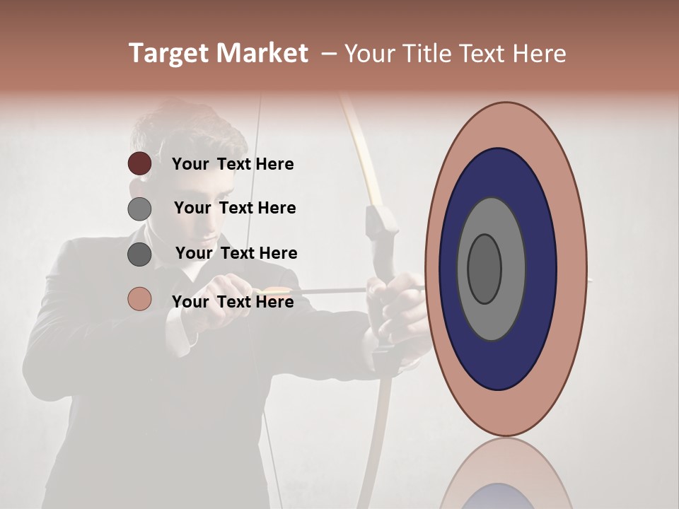 Arc Center Boy PowerPoint Template