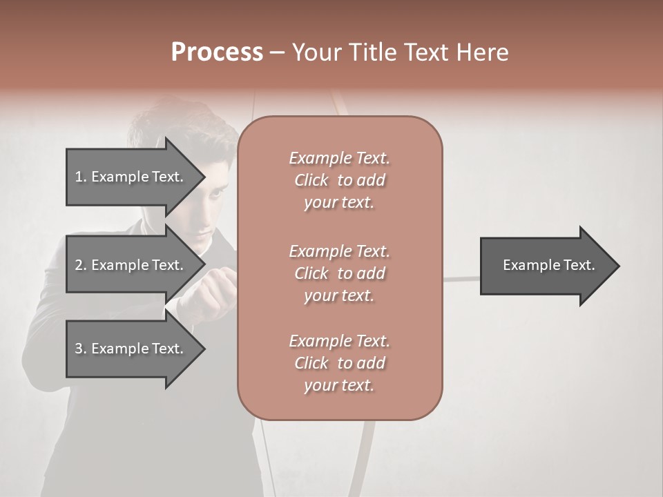 Arc Center Boy PowerPoint Template