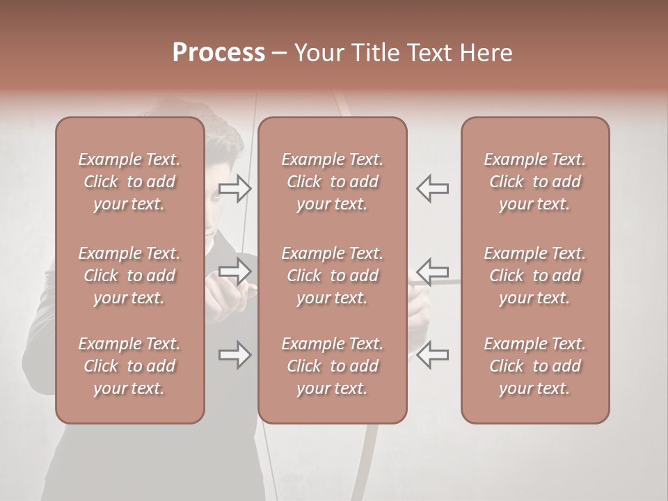 Arc Center Boy PowerPoint Template