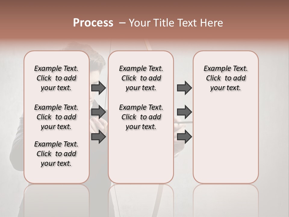 Arc Center Boy PowerPoint Template