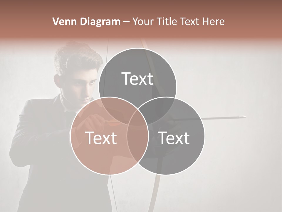 Arc Center Boy PowerPoint Template