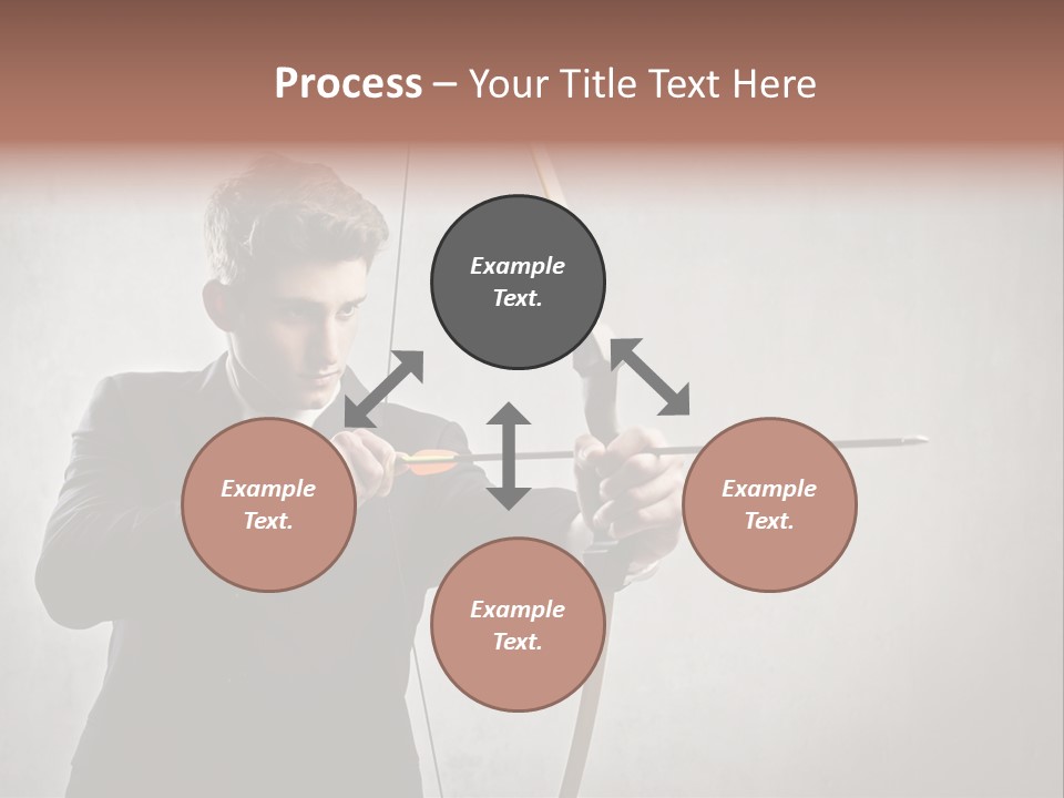 Arc Center Boy PowerPoint Template