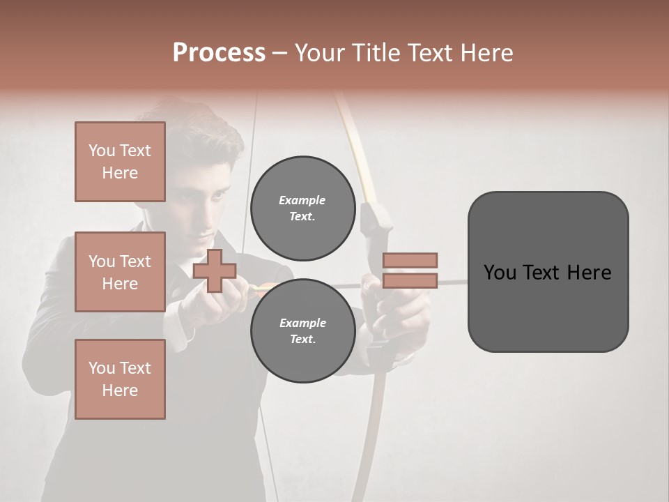 Arc Center Boy PowerPoint Template