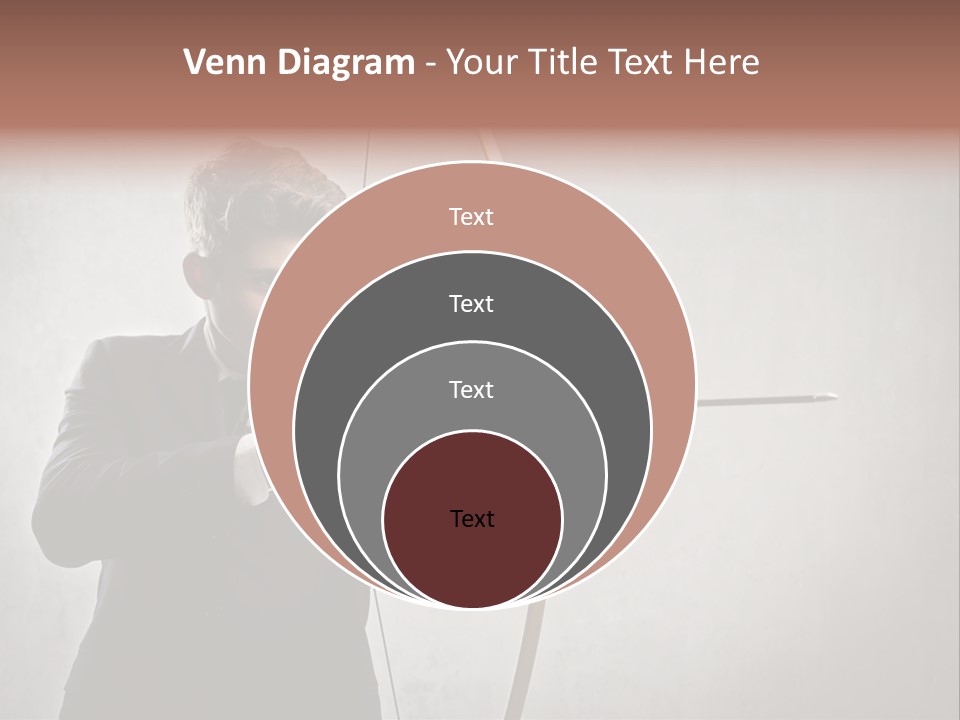 Arc Center Boy PowerPoint Template