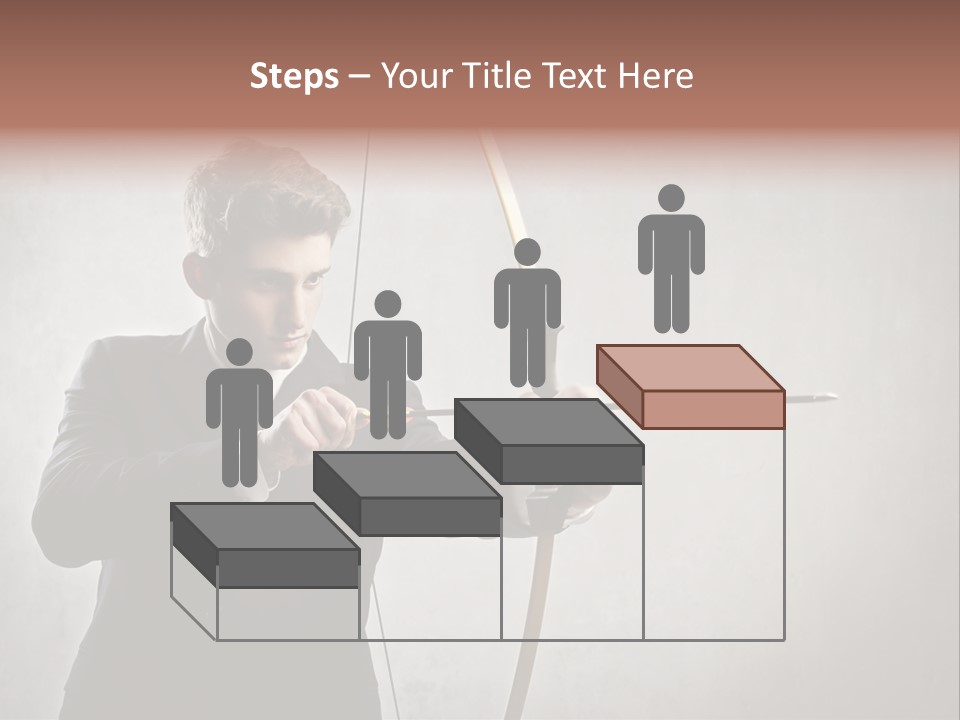Arc Center Boy PowerPoint Template