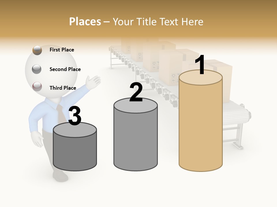 Shipment Person Production PowerPoint Template