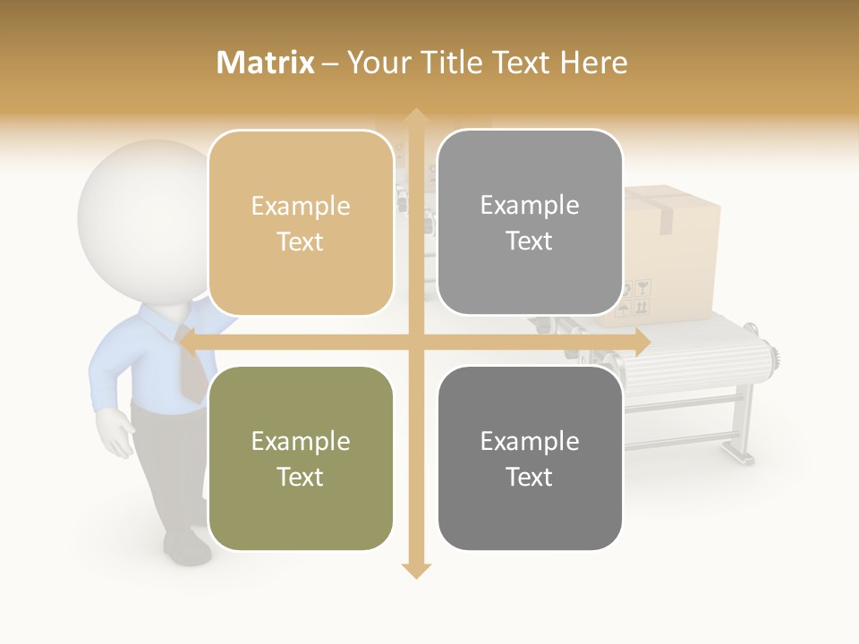 Shipment Person Production PowerPoint Template
