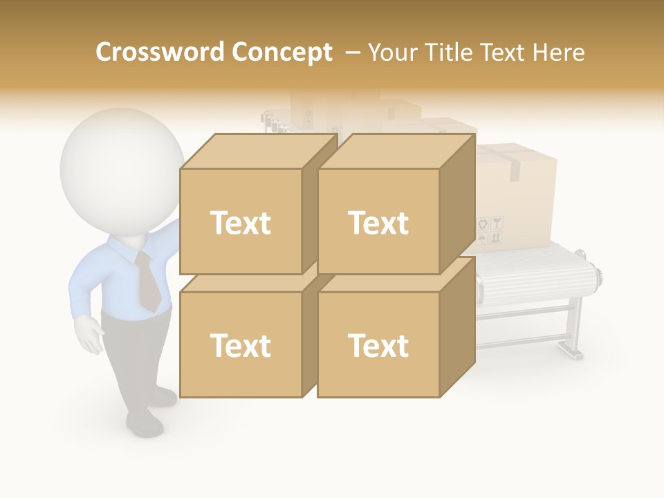 Shipment Person Production PowerPoint Template