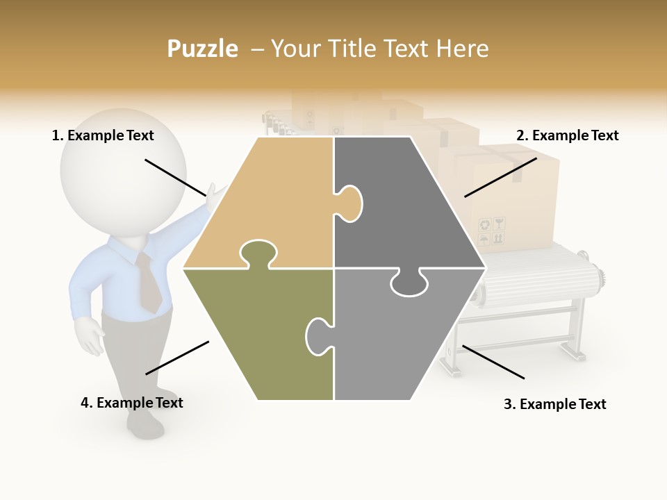 Shipment Person Production PowerPoint Template