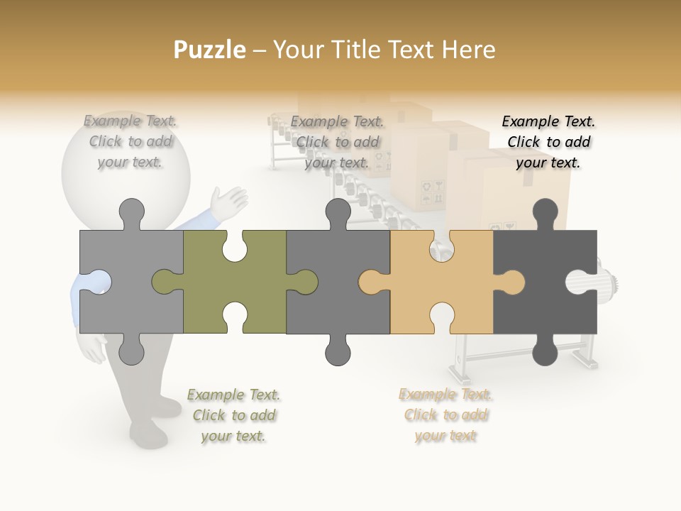 Shipment Person Production PowerPoint Template