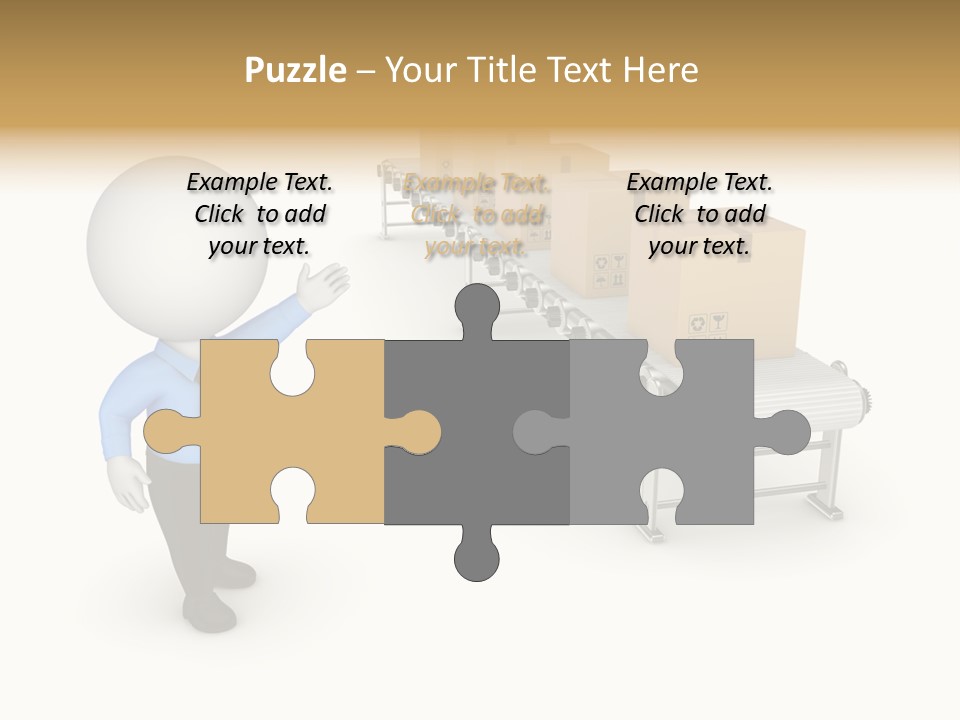 Shipment Person Production PowerPoint Template