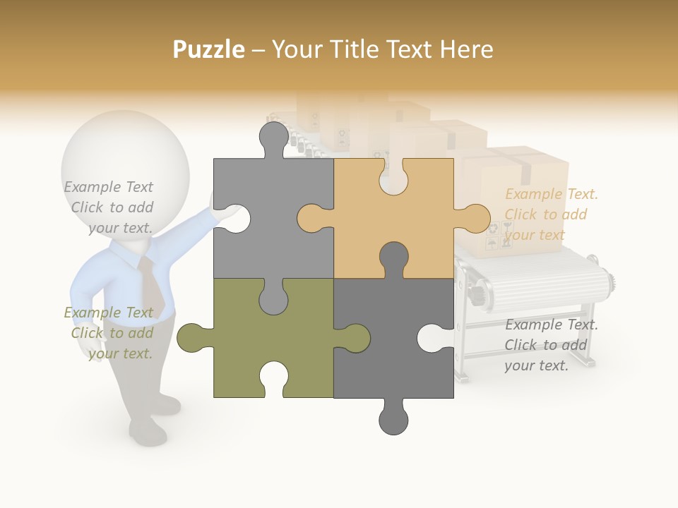 Shipment Person Production PowerPoint Template