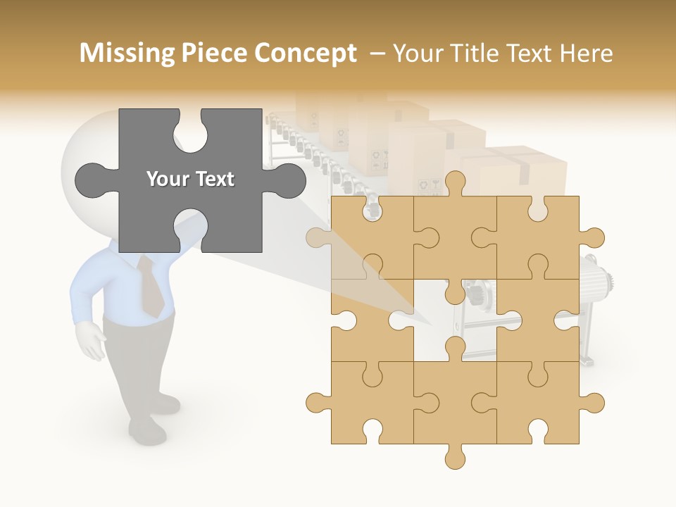 Shipment Person Production PowerPoint Template