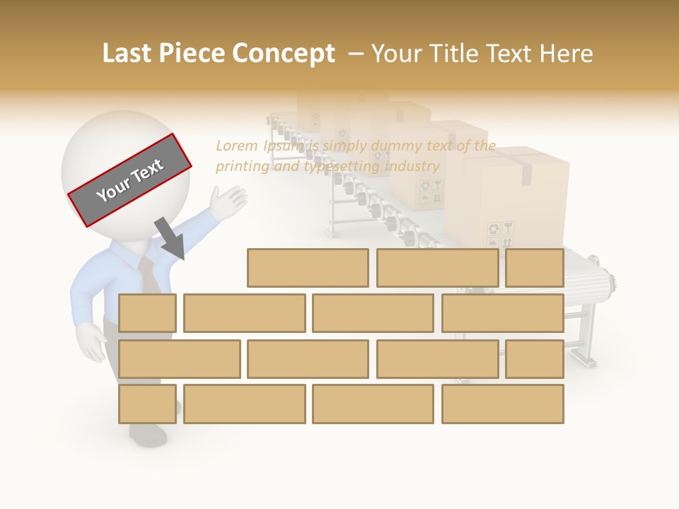 Shipment Person Production PowerPoint Template