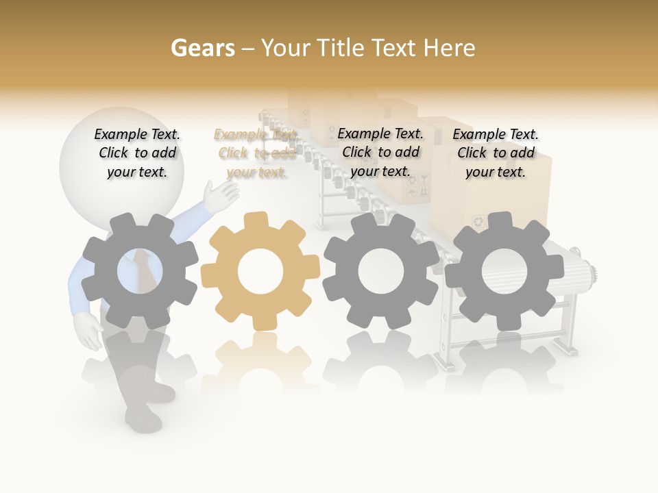 Shipment Person Production PowerPoint Template