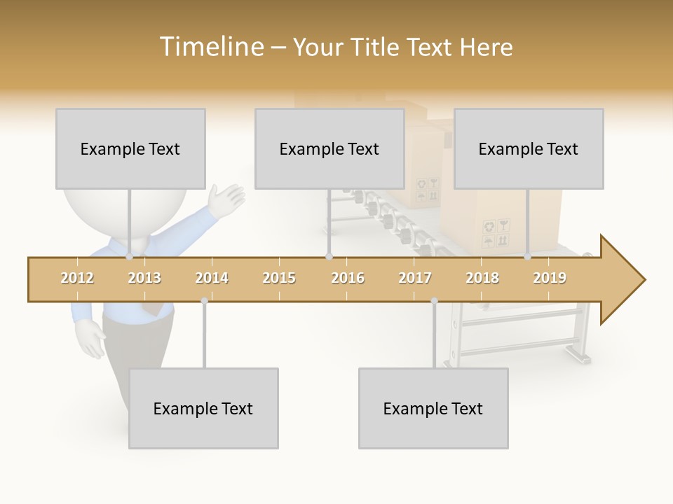 Shipment Person Production PowerPoint Template