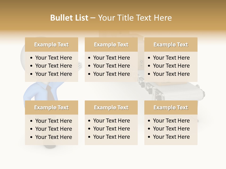 Shipment Person Production PowerPoint Template