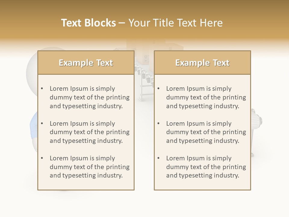 Shipment Person Production PowerPoint Template