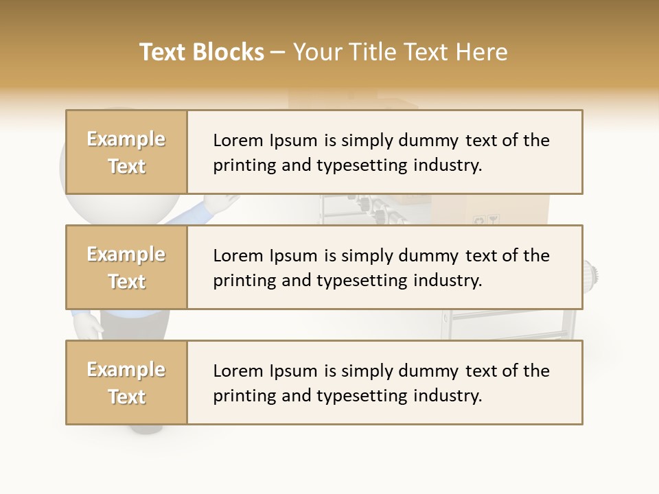 Shipment Person Production PowerPoint Template