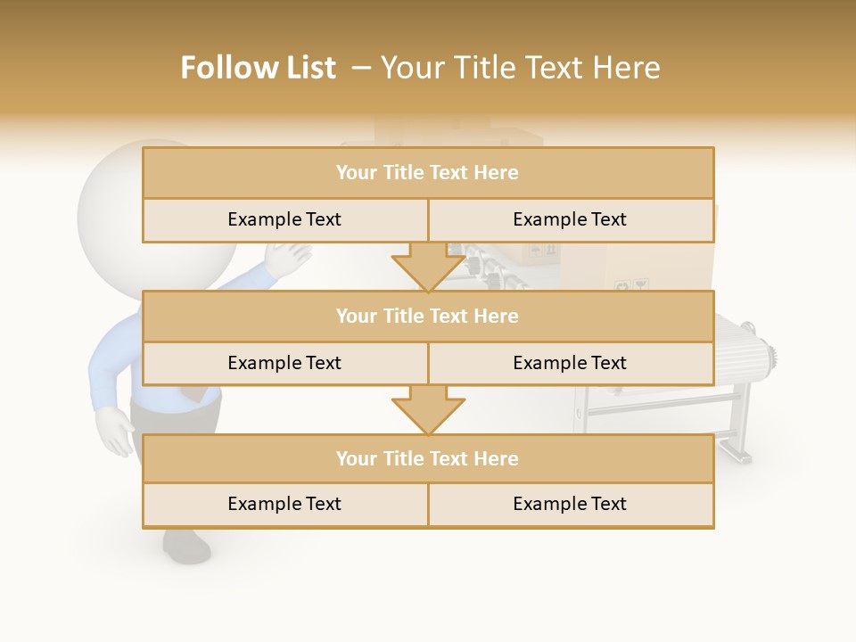 Shipment Person Production PowerPoint Template