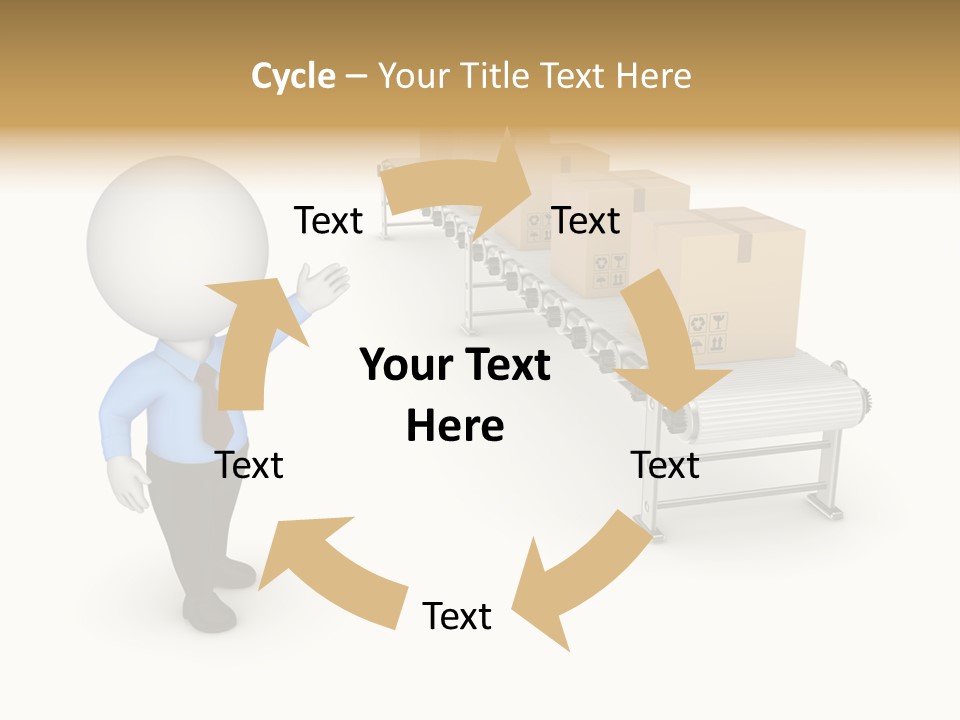 Shipment Person Production PowerPoint Template
