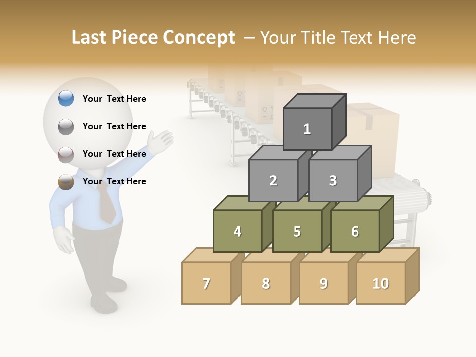 Shipment Person Production PowerPoint Template