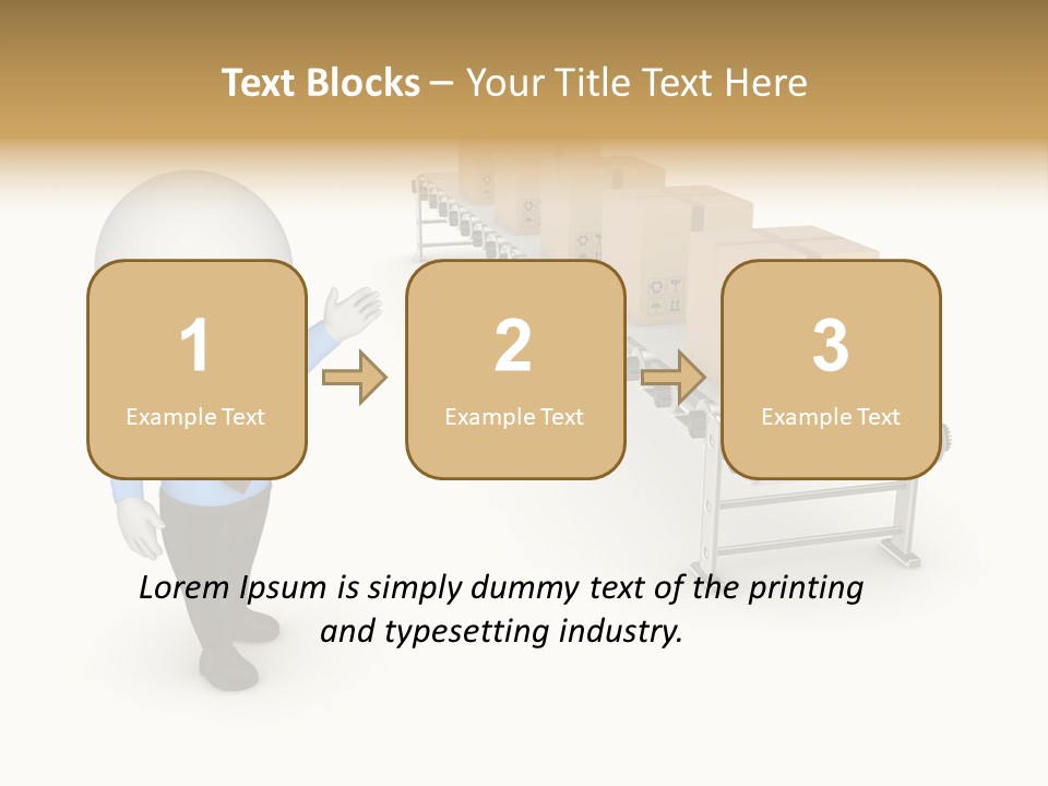 Shipment Person Production PowerPoint Template