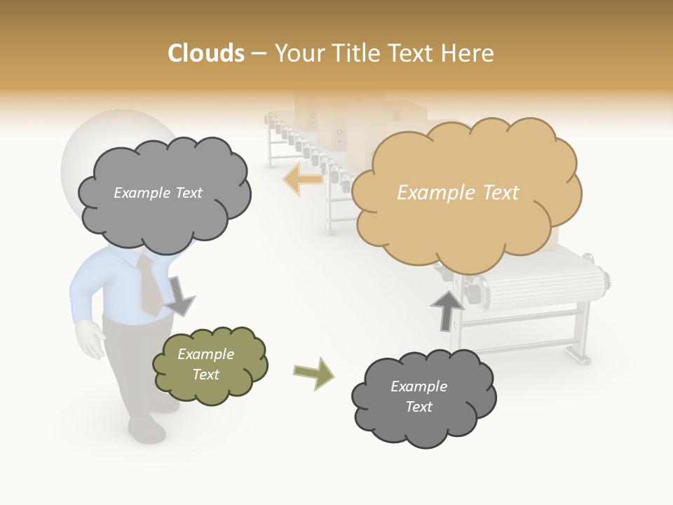 Shipment Person Production PowerPoint Template