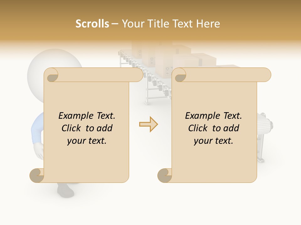 Shipment Person Production PowerPoint Template
