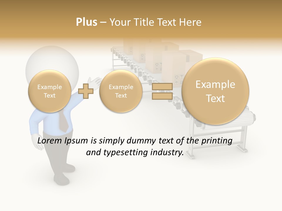 Shipment Person Production PowerPoint Template