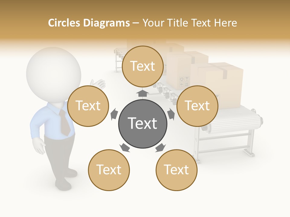 Shipment Person Production PowerPoint Template