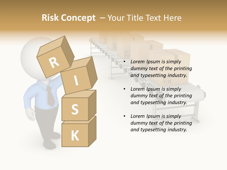 Shipment Person Production PowerPoint Template