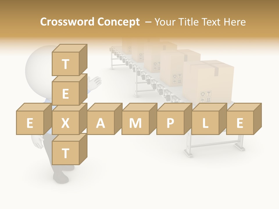 Shipment Person Production PowerPoint Template