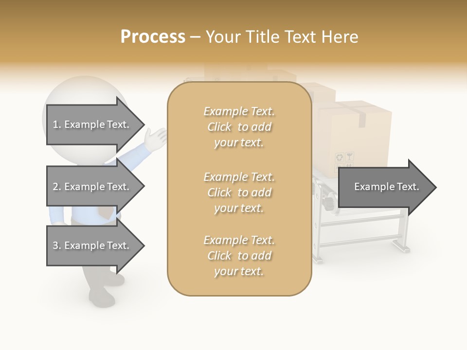 Shipment Person Production PowerPoint Template