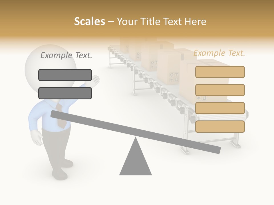 Shipment Person Production PowerPoint Template