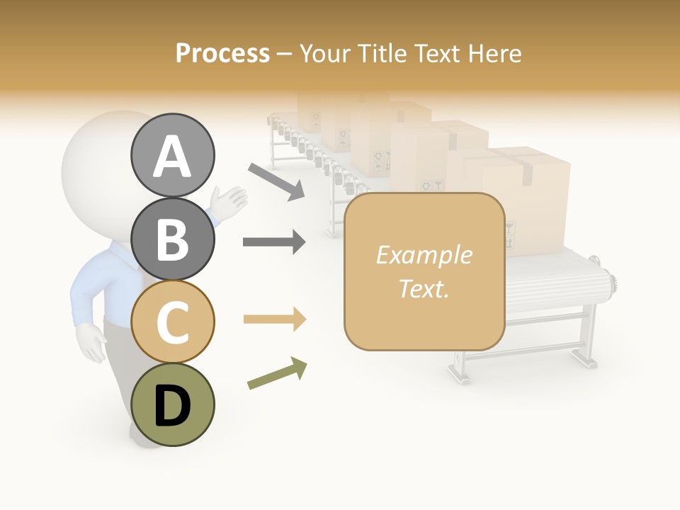 Shipment Person Production PowerPoint Template