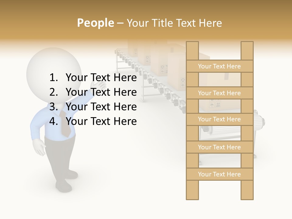 Shipment Person Production PowerPoint Template