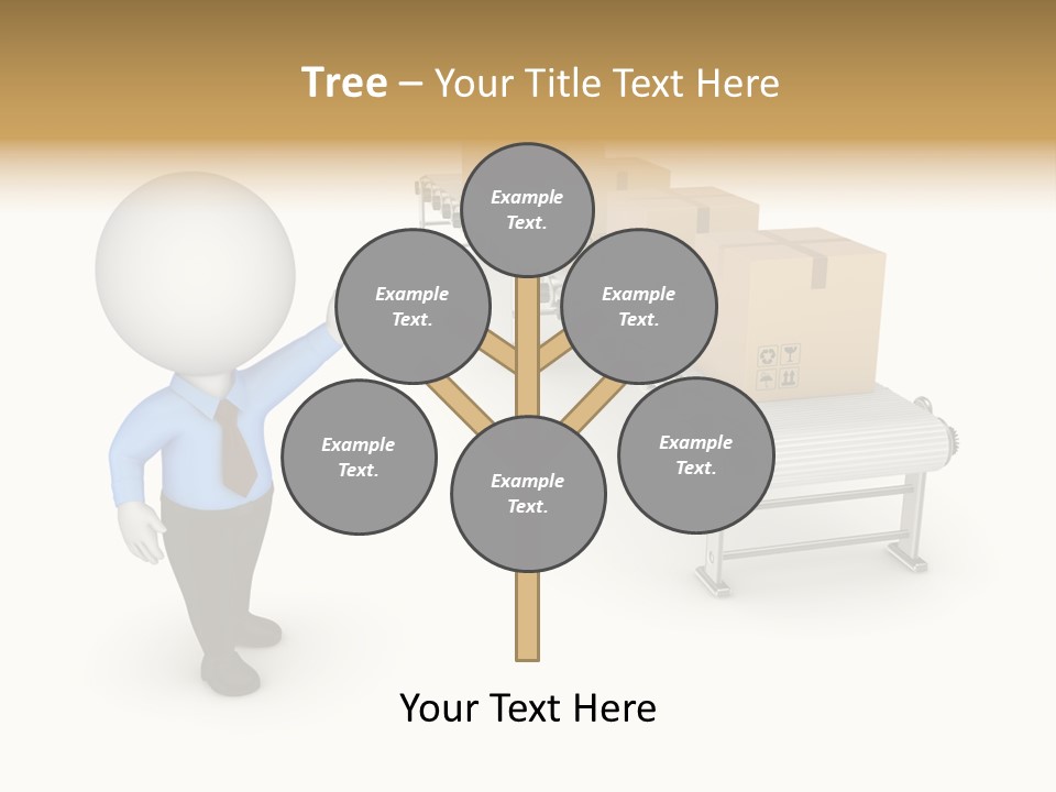 Shipment Person Production PowerPoint Template