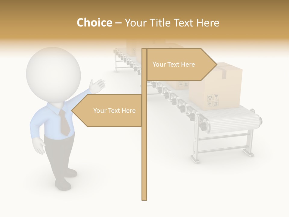 Shipment Person Production PowerPoint Template